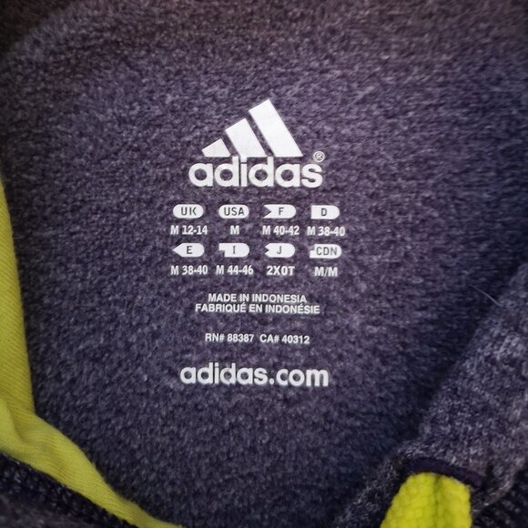 Adidas Climawarm Ladies Fleece Lined Size Medium Purple Hoodie - Picture 3 of 14